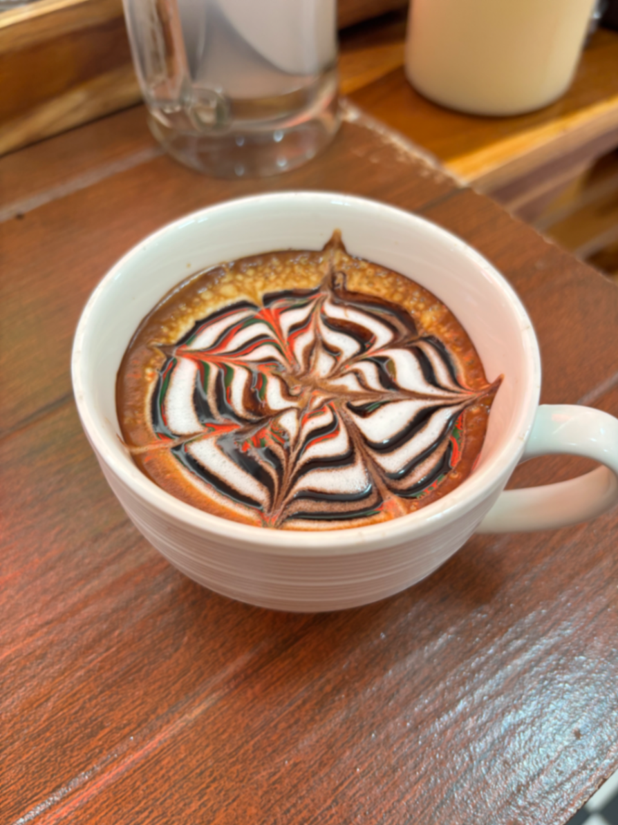Hot cappuccino